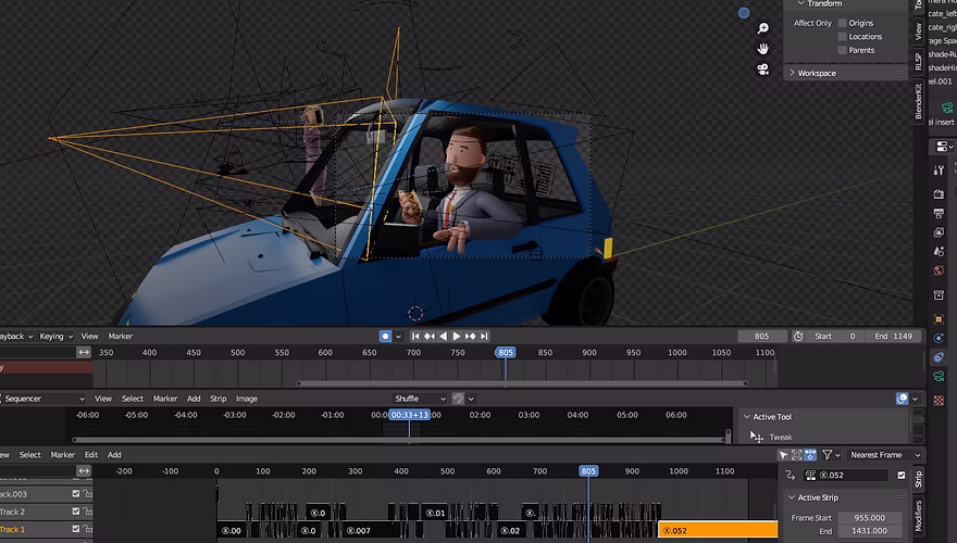 Takeda character rig set up